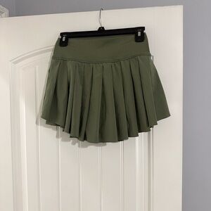 Aerie Forest Green Skater Skirt